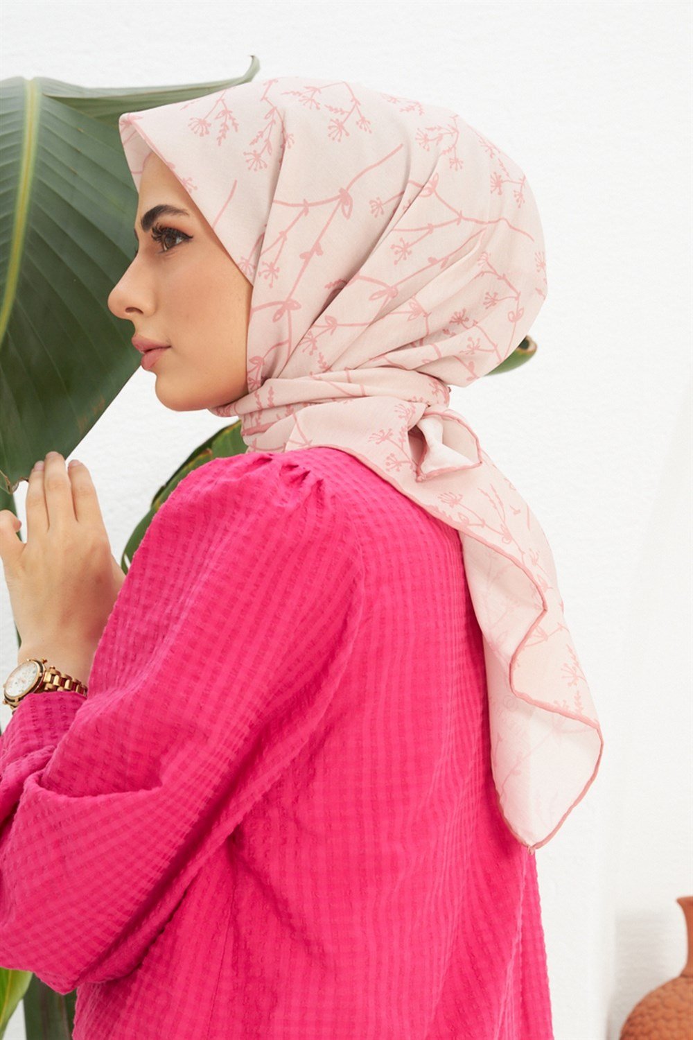 İpekhan Pamuk Eşarp - Bahar Dalı - IHE007-04