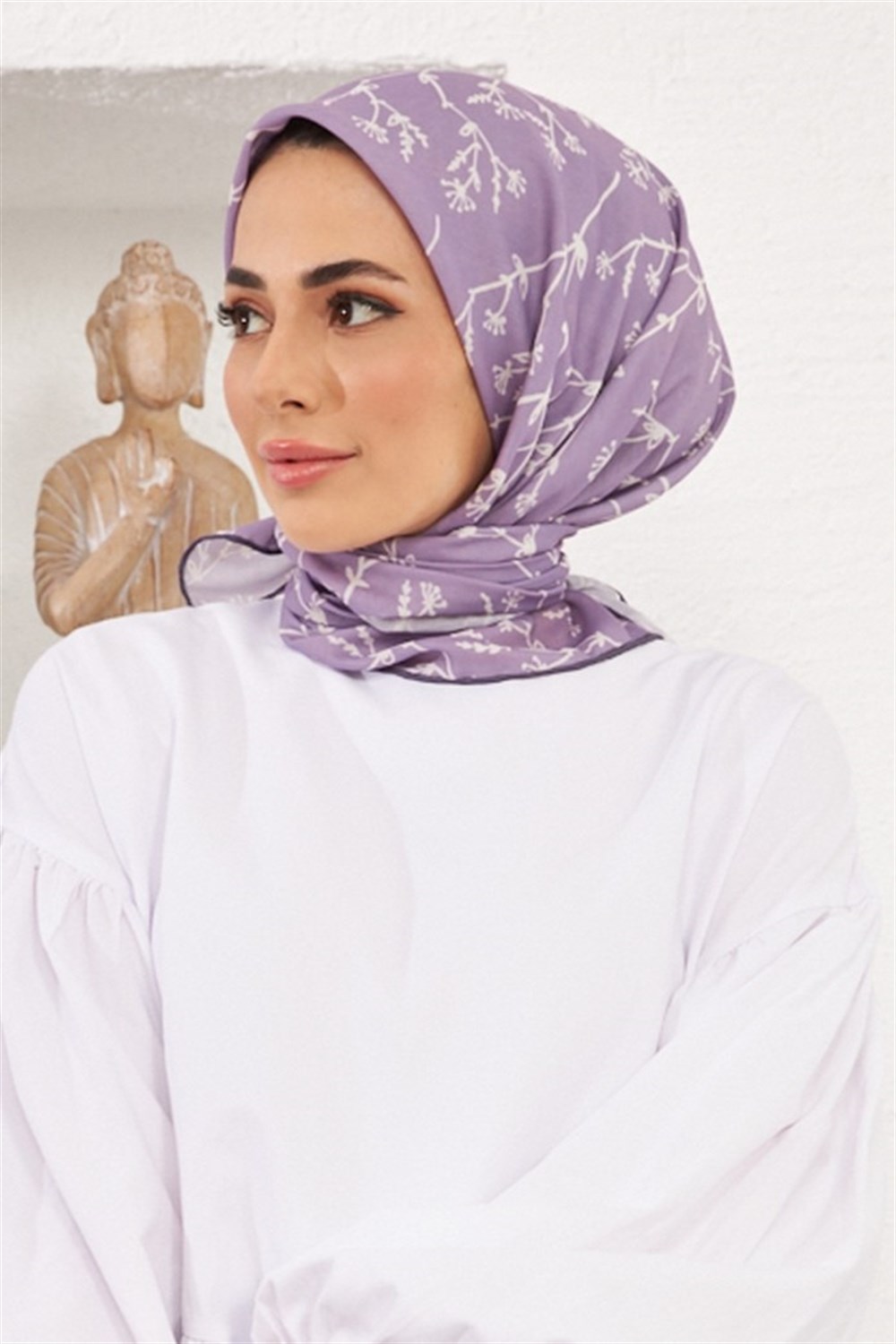 İpekhan Pamuk Eşarp - Bahar Dalı - IHE007-06