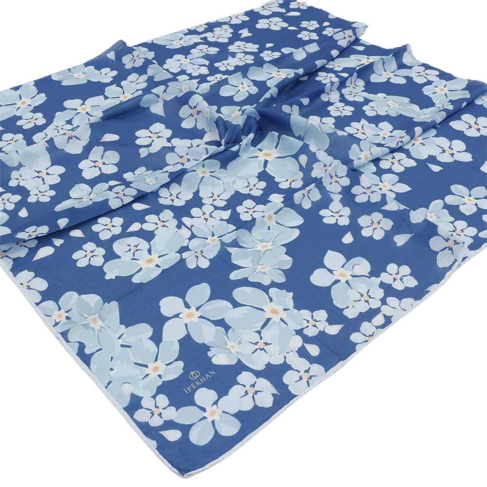 İpekhan Pamuk Eşarp - Büyük Çiçekli - IHE009-03