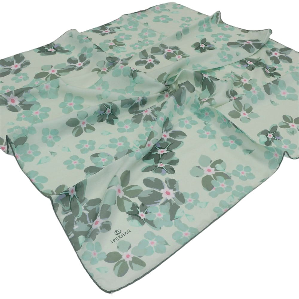 İpekhan Pamuk Eşarp - Büyük Çiçekli - IHE009-01