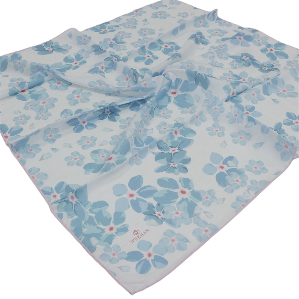 İpekhan Pamuk Eşarp - Büyük Çiçekli - IHE009-07