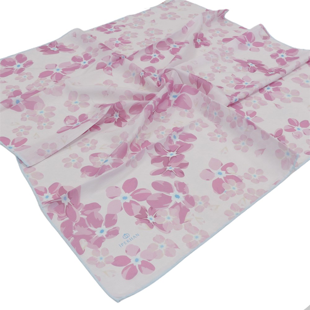 İpekhan Pamuk Eşarp - Büyük Çiçekli - IHE009-04