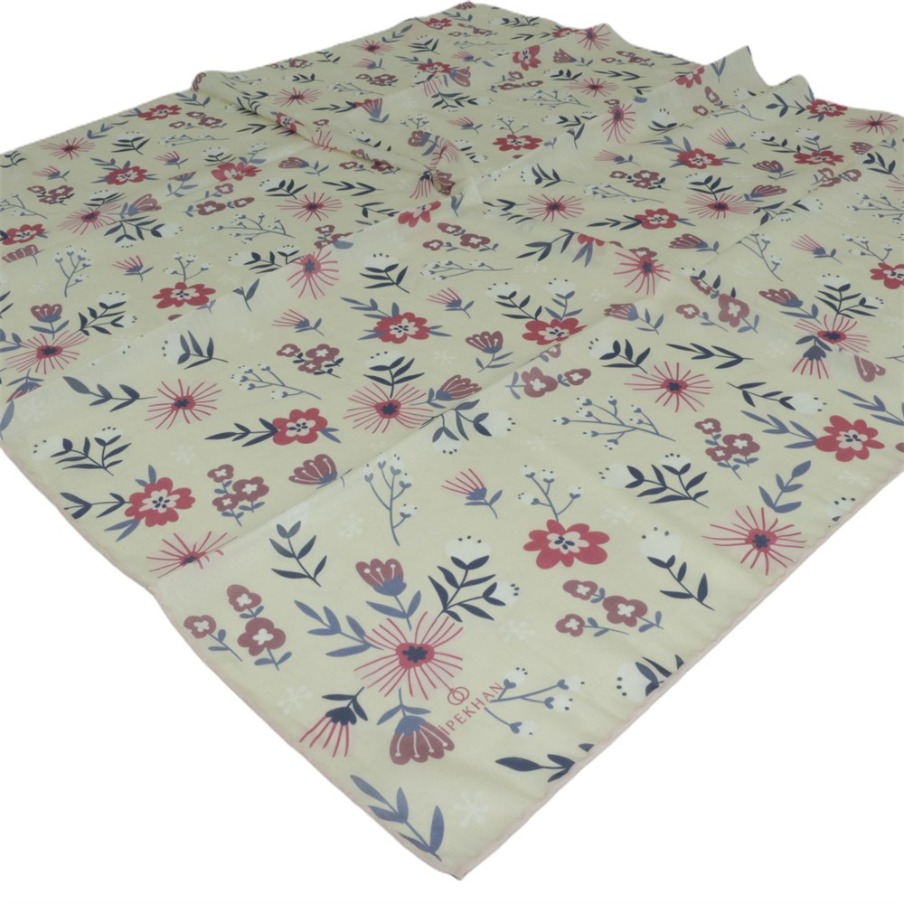 İpekhan Pamuk Eşarp - Çiçek Desen - IHE016-06