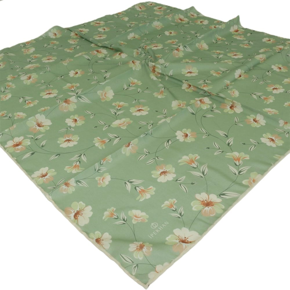 İpekhan Pamuk Eşarp - Çiçekli - IHE002-10