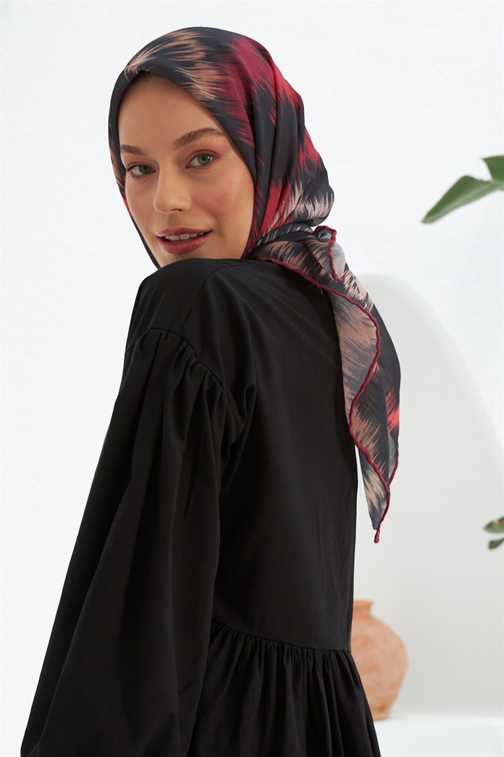 İpekhan Pamuk Eşarp - Çizgili Desen - IHE010-11