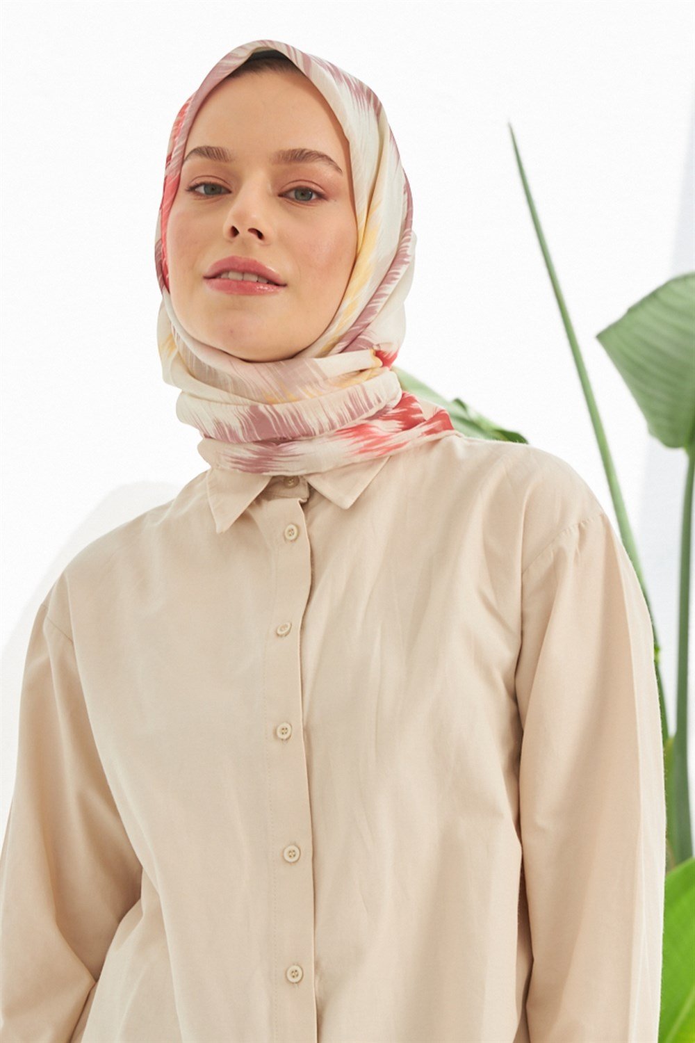 İpekhan Pamuk Eşarp - Çizgili Desen - IHE010-09