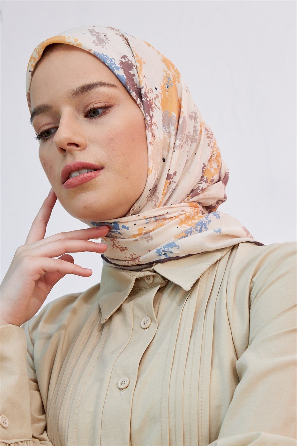 İpekhan Pamuk Eşarp - Çok Renkli - IHE011-01