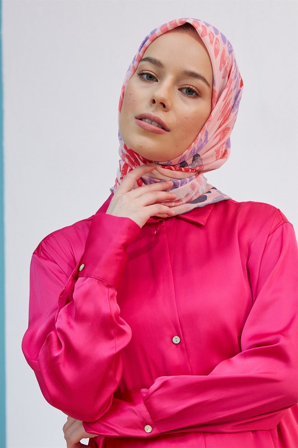 İpekhan Pamuk Eşarp - Demet Desen - IHE1068-14