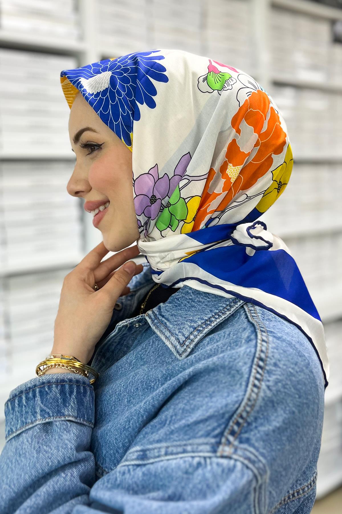 İpekhan Pamuk Eşarp - Hazal Desen - IHE1093-16