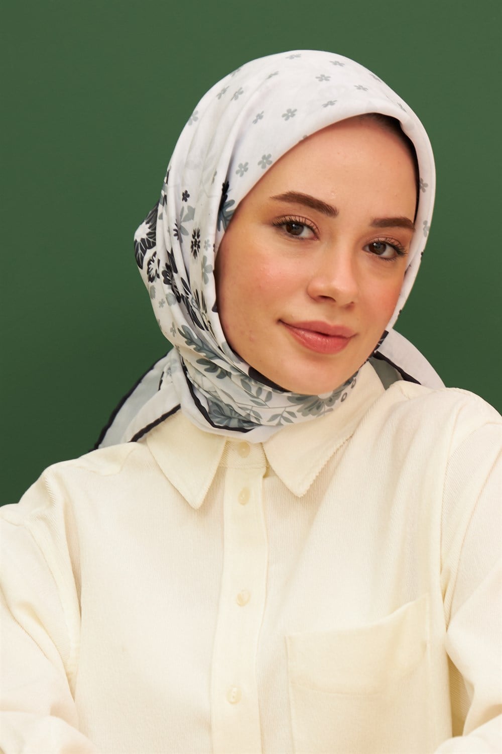 İpekhan Pamuk Eşarp - Kalmia Desen - IHE1105-05