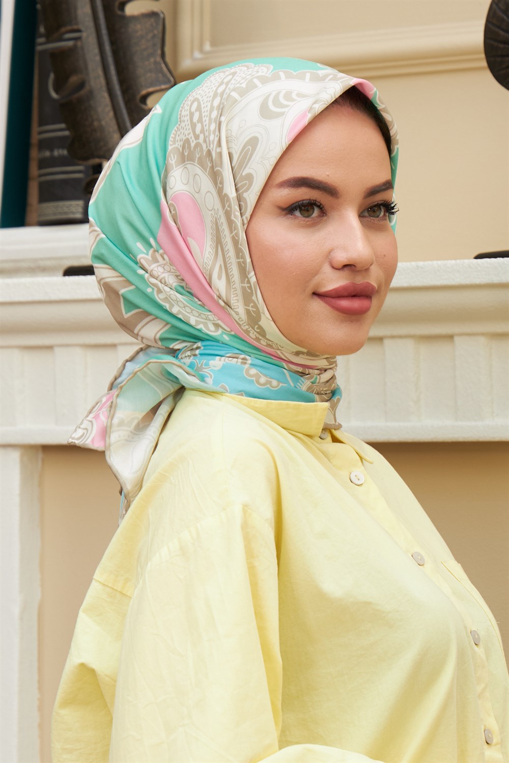 İpekhan Pamuk Eşarp - Sıla Desen - IHE1071-14