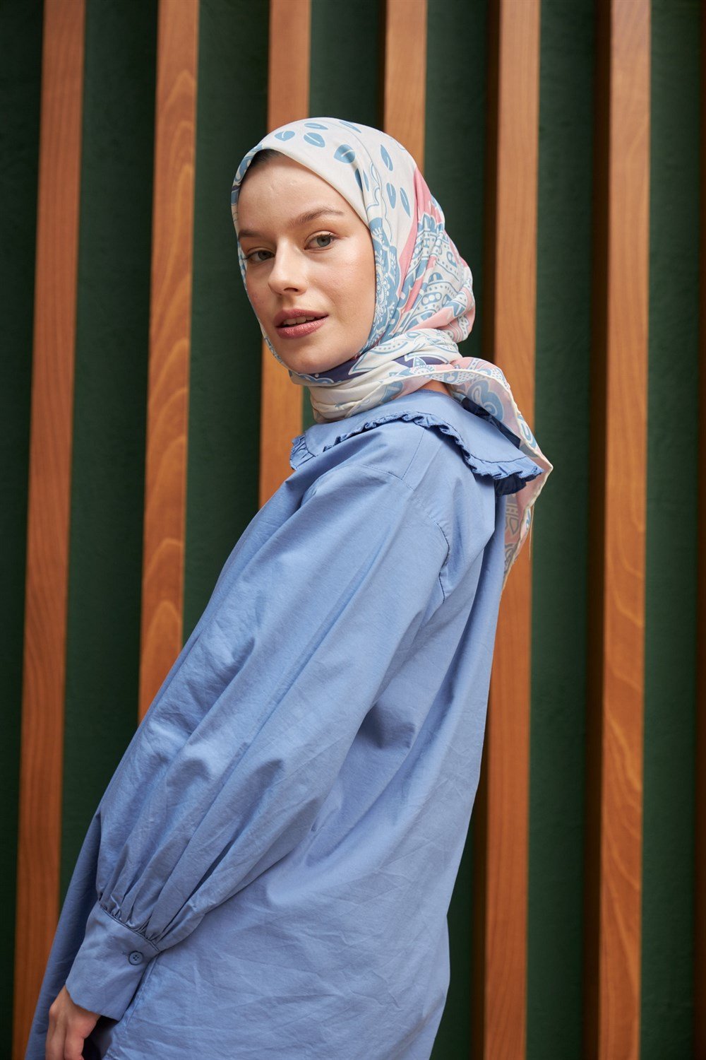 İpekhan Pamuk Eşarp - Sıla Desen - IHE1071-09