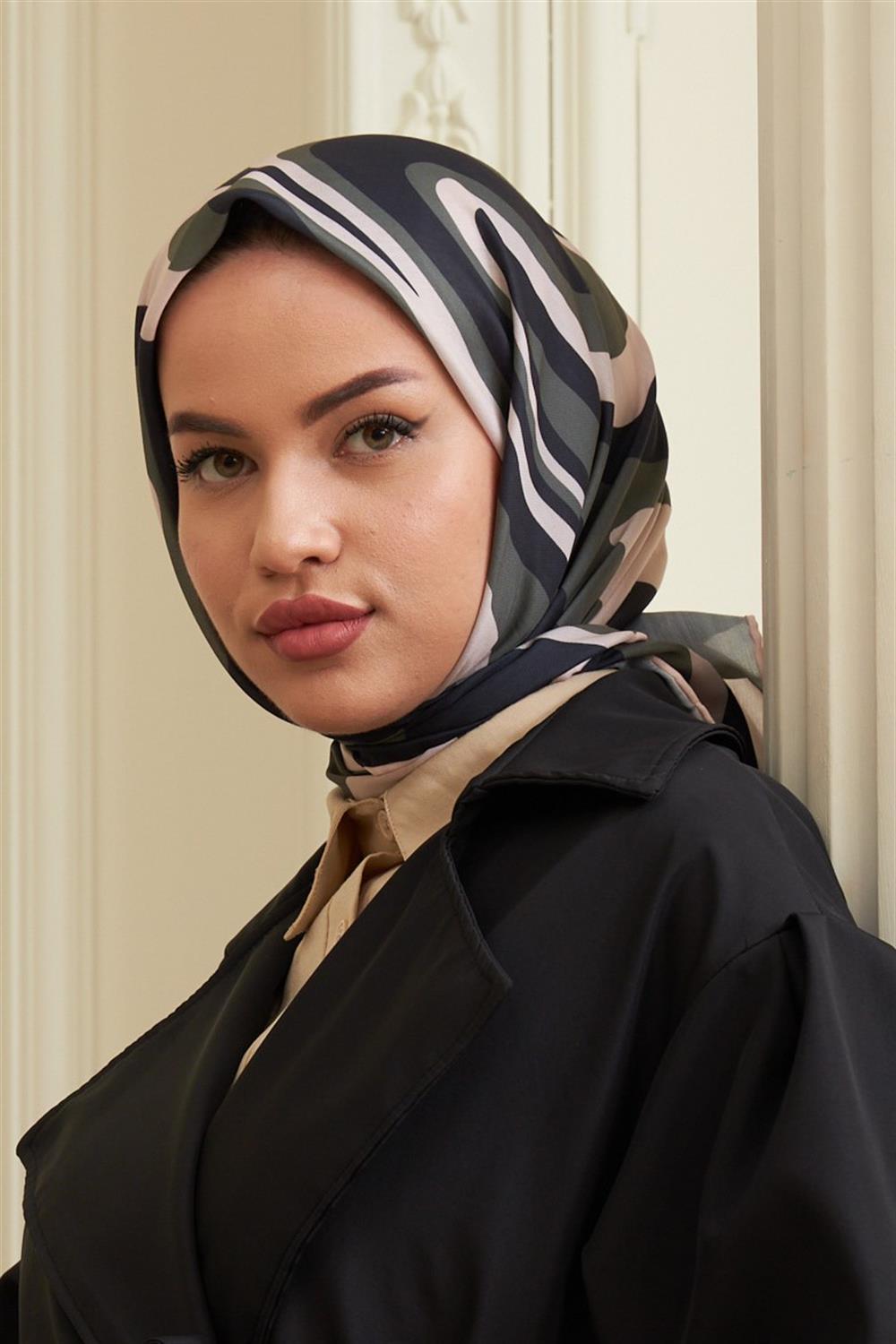 İpekhan Pamuk Eşarp - Twist Desen - IHE1100-09