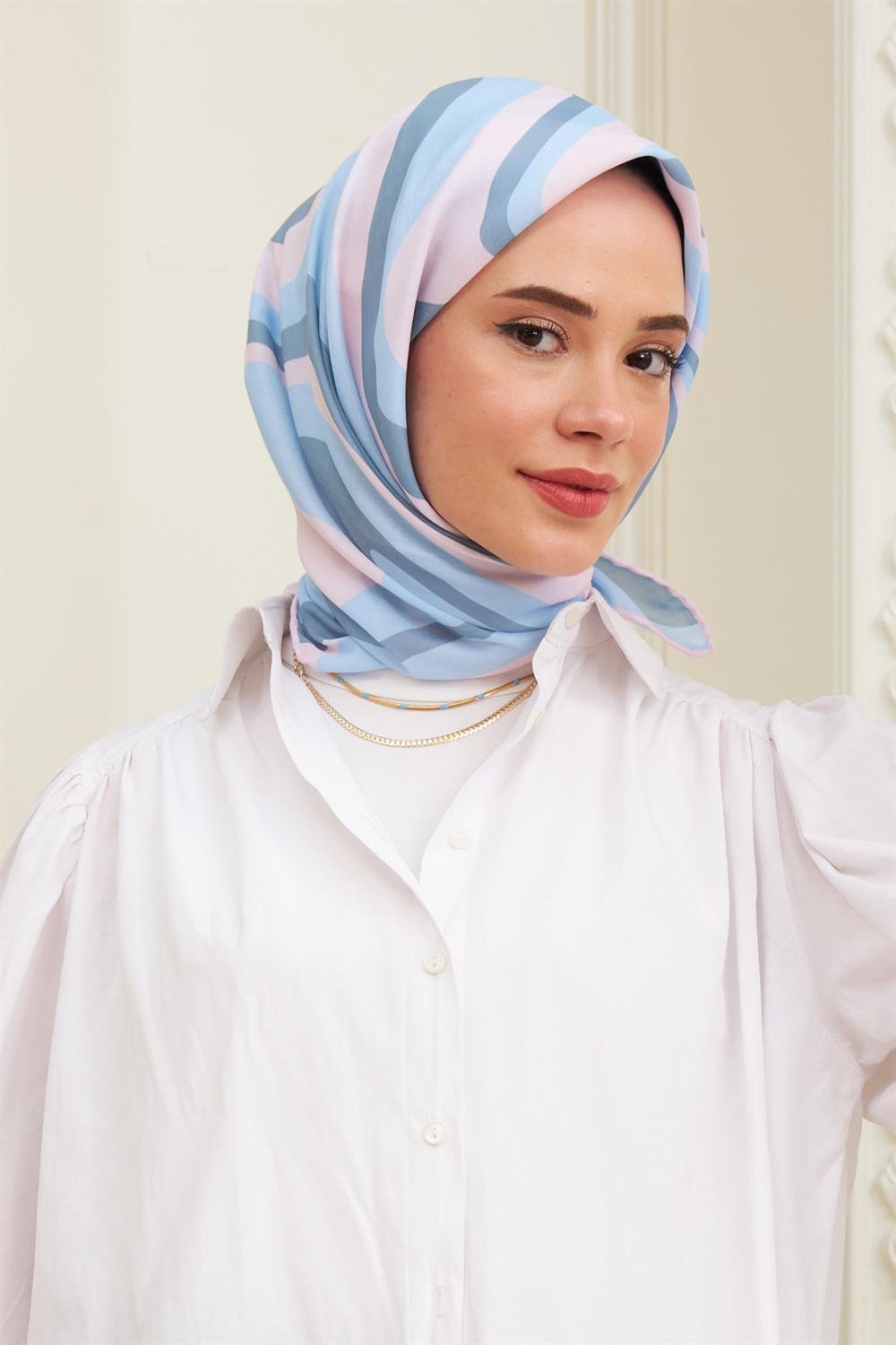 İpekhan Pamuk Eşarp - Twist Desen - IHE1100-05