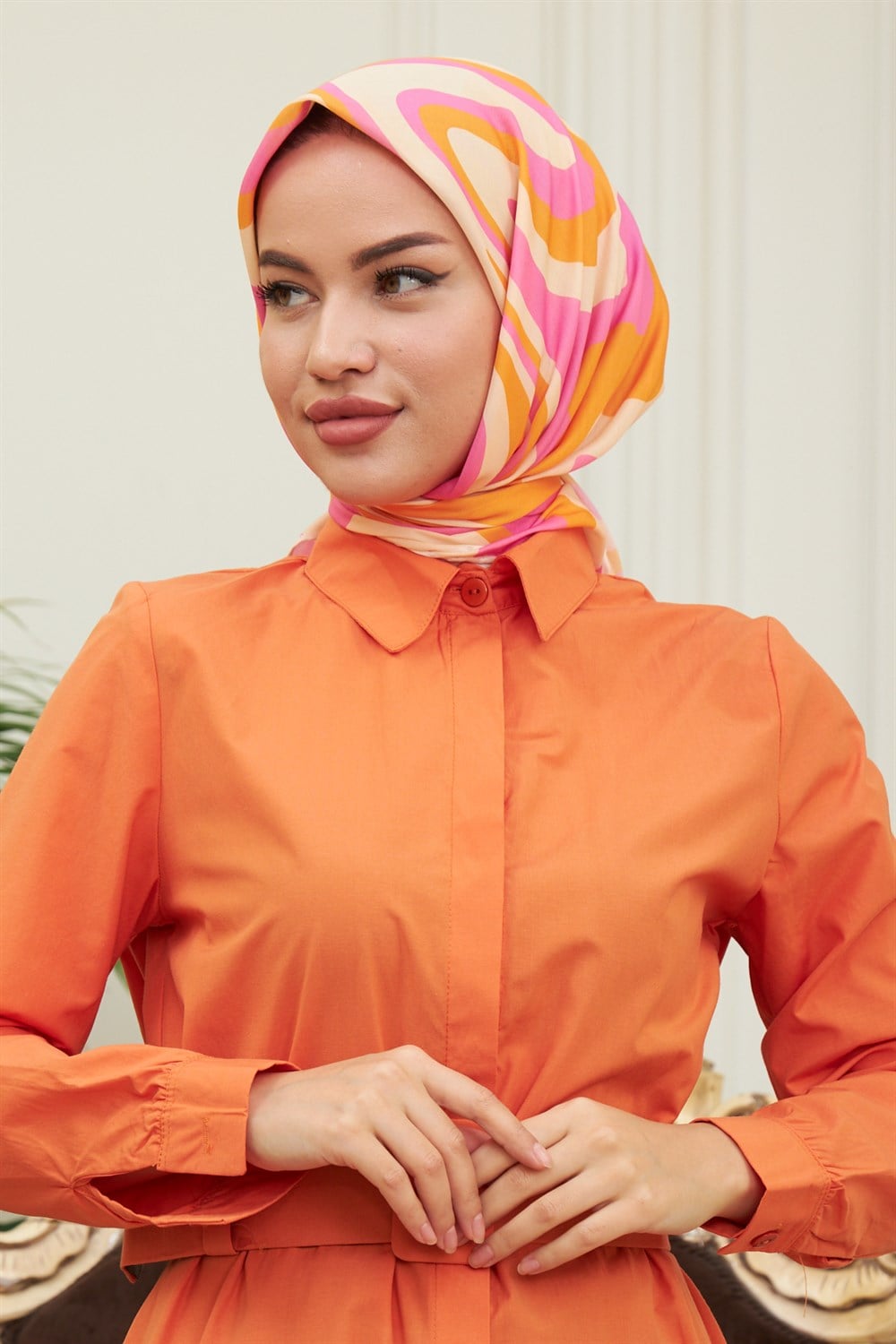 İpekhan Pamuk Eşarp - Twist Desen - IHE1100-02