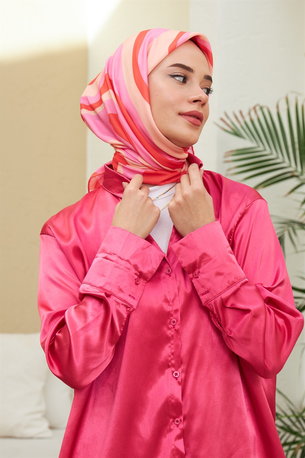 İpekhan Pamuk Eşarp - Twist Desen - IHE1100-06