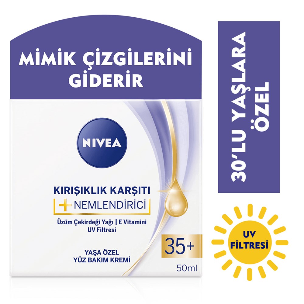 NIVEA Kırışıklık Karşıtı Nemlendirici 35+ (50 ml)