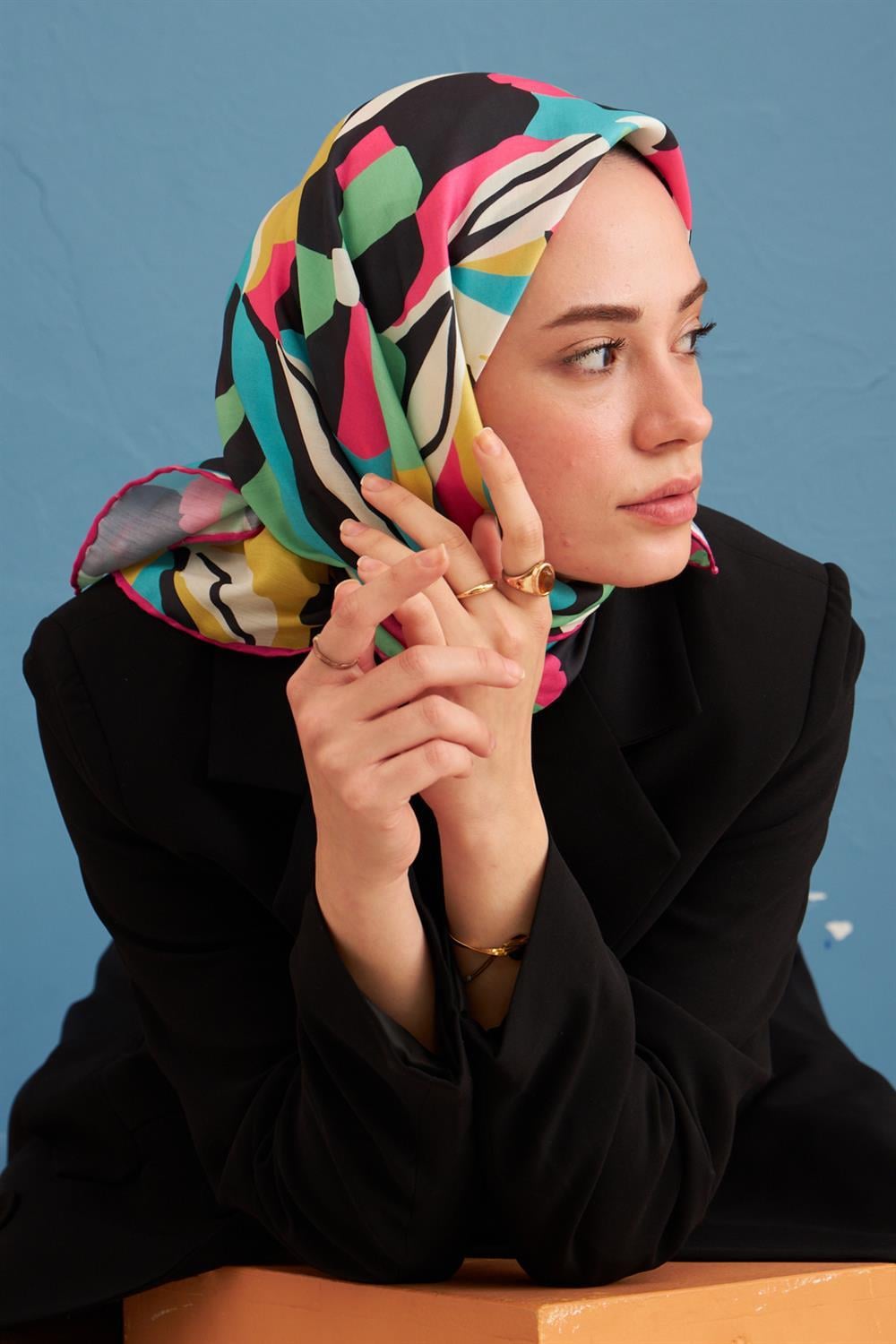 Pamuk Eşarp - İpekhan Daphne Modeli  - IHE1108-11