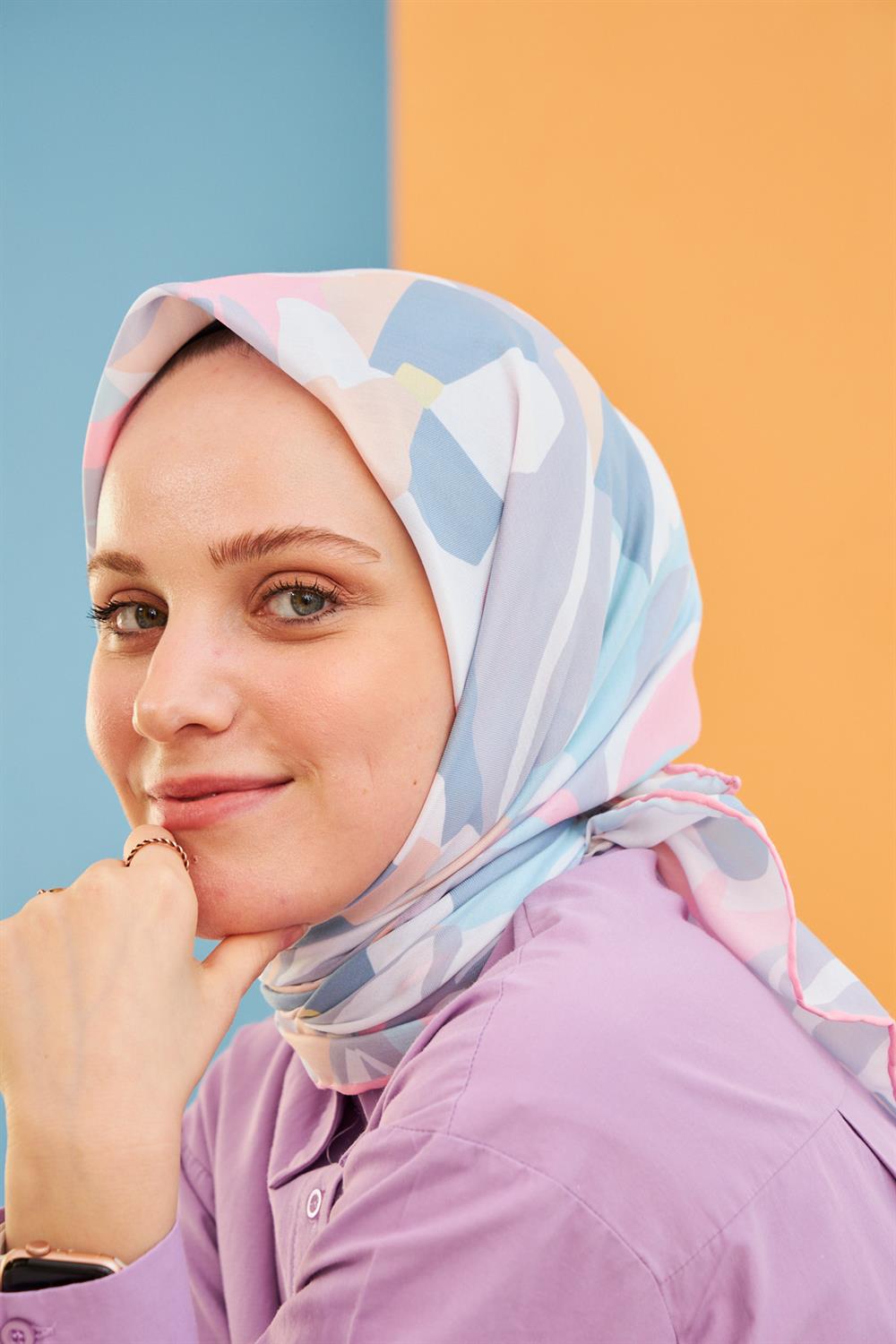 Pamuk Eşarp - İpekhan Daphne Modeli  - SEIHE1108-12