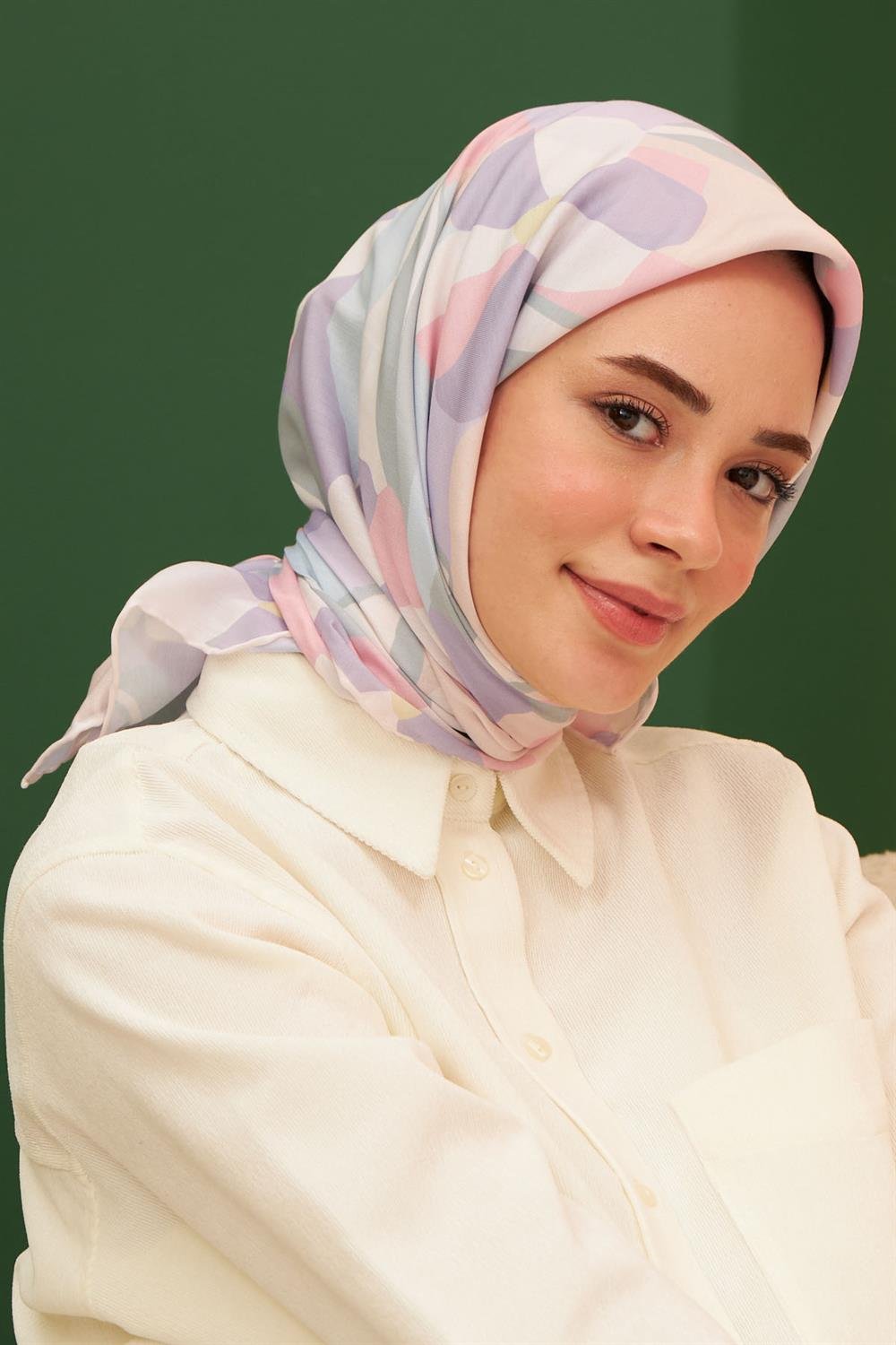 Pamuk Eşarp - İpekhan Daphne Modeli  - SEIHE1108-05