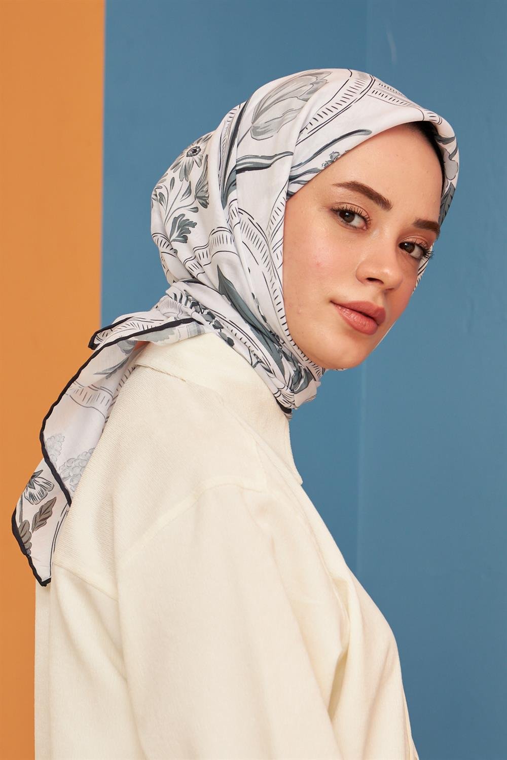 Pamuk Eşarp - İpekhan Firethorn Modeli  - SEIHE1109-10