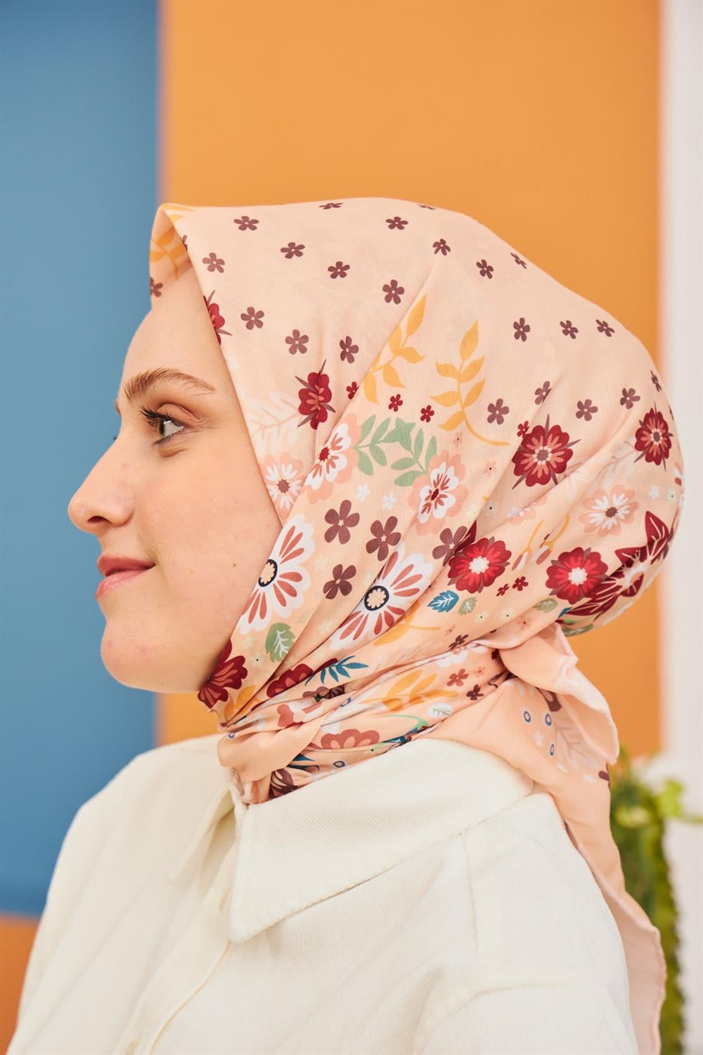 Pamuk Eşarp - İpekhan Kalmia Modeli  - SEIHE1105-10