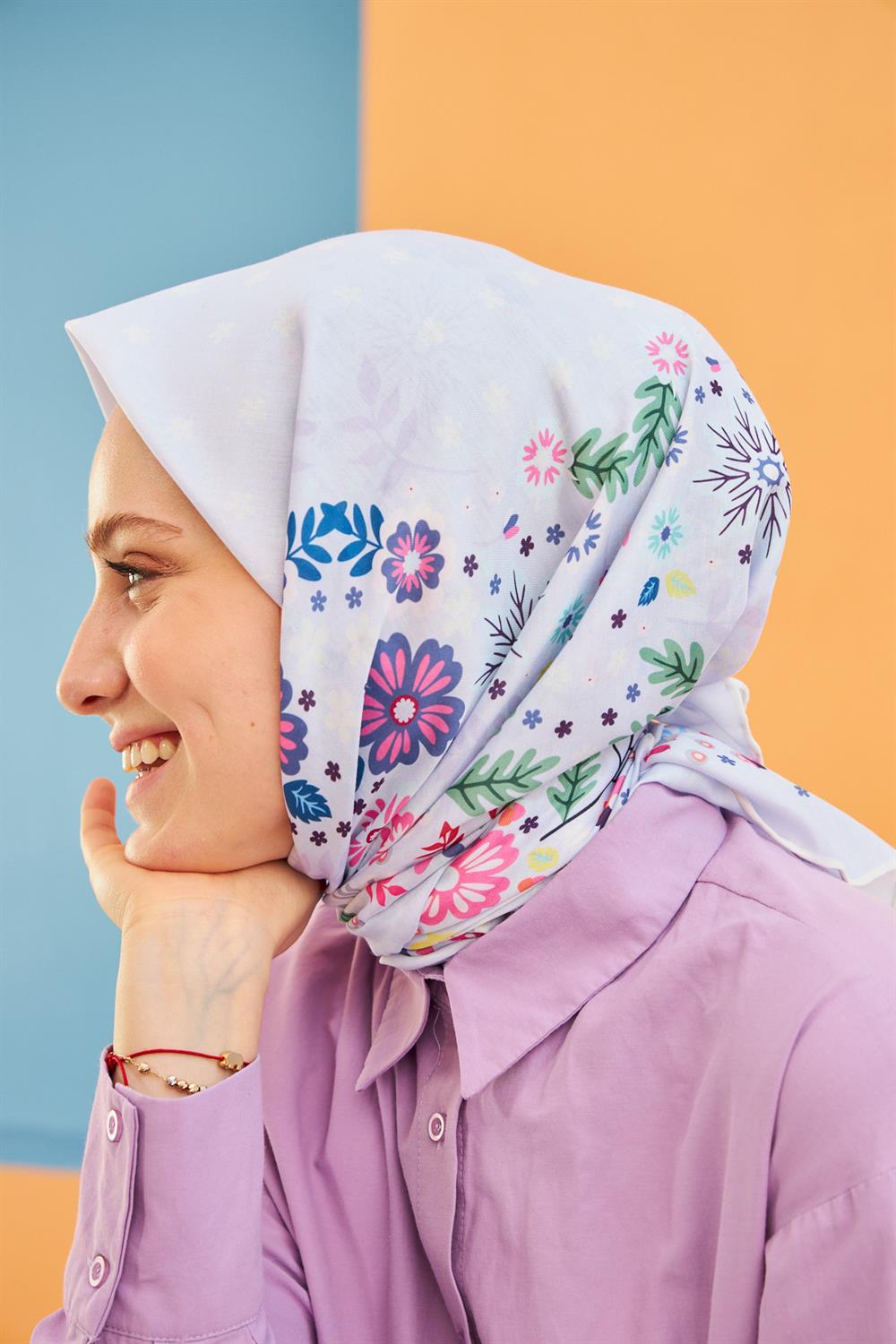 Pamuk Eşarp - İpekhan Kalmia Modeli  - SEIHE1105-11