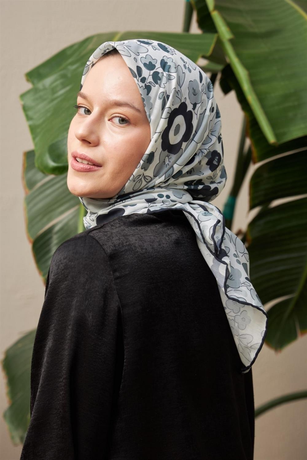 Pamuk Eşarp - İpekhan Nergis Modeli  - SEIHE1092-12