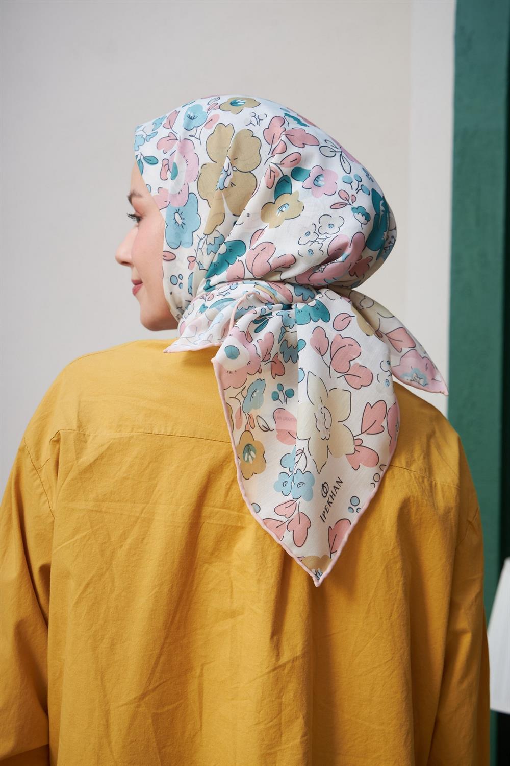 Pamuk Eşarp - İpekhan Nergis Modeli  - SEIHE1092-08
