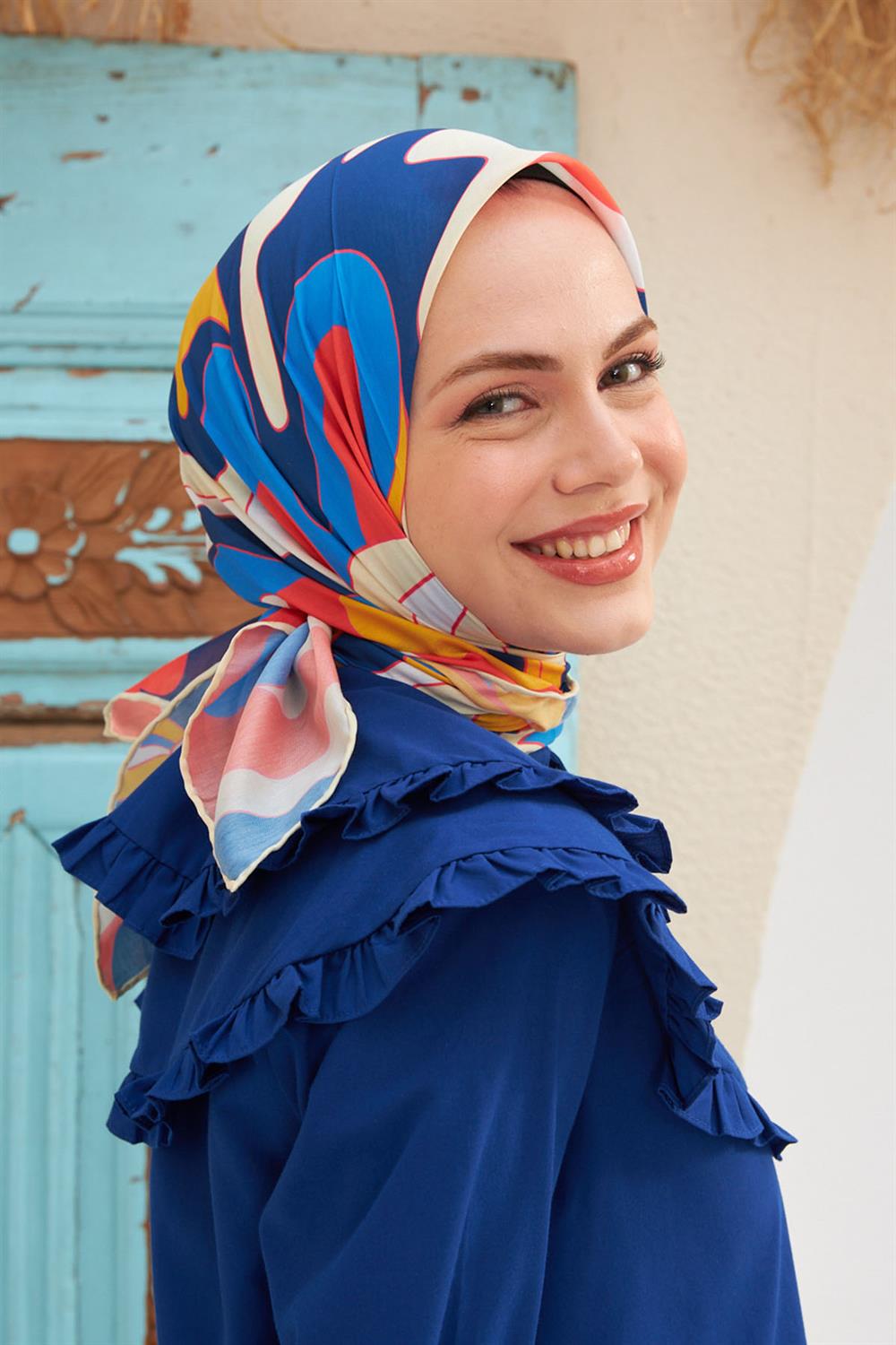 Pamuk Eşarp - İpekhan Yeni Twist Modeli  - SEIHE1133-04