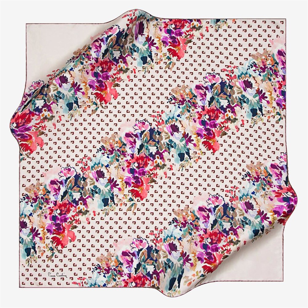 Pierre Cardin Büyük Boy İpek Eşarp - 7585430-331 - Sura 100 cm