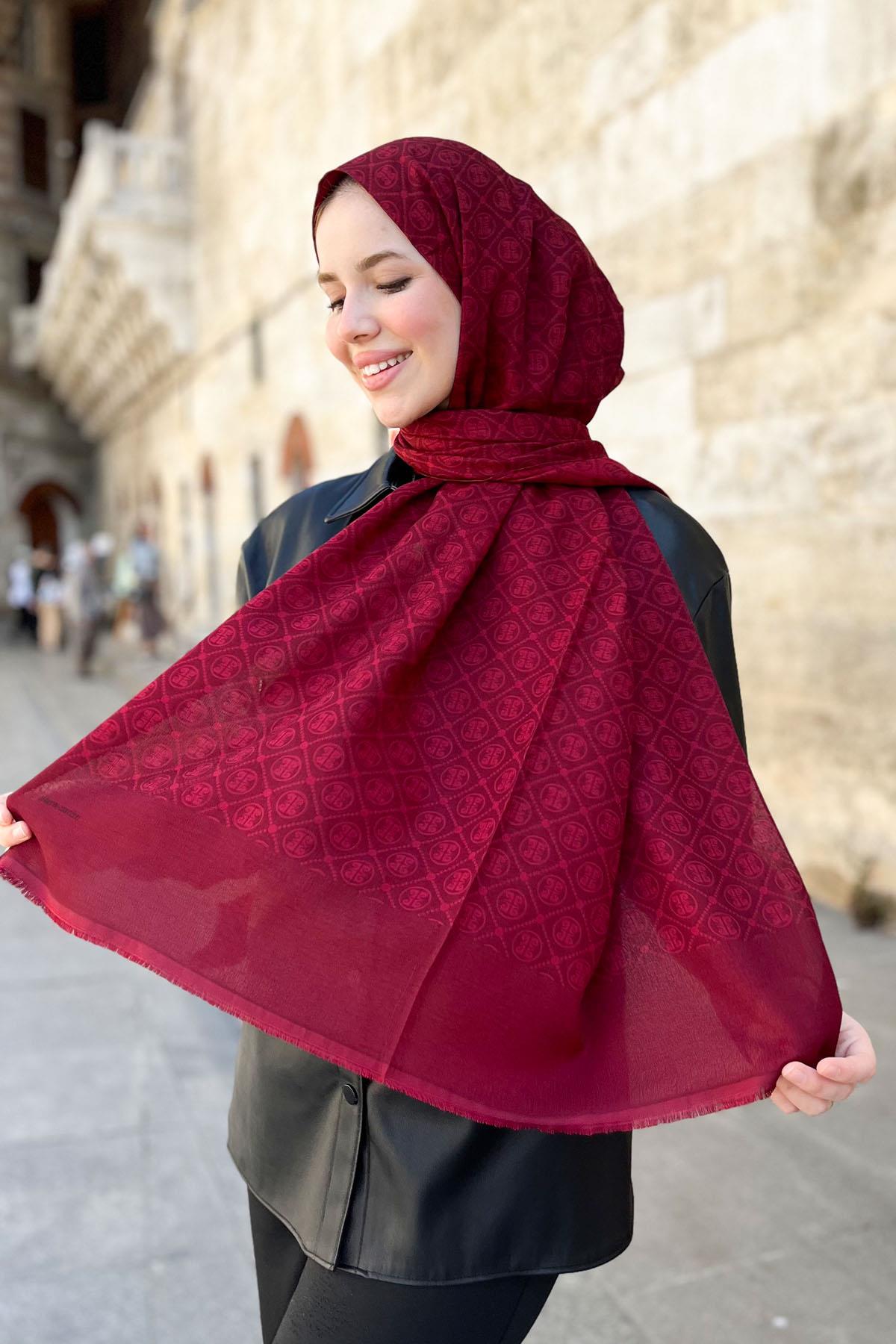 Pierre Cardin Elegans Monogram Şal - 1090700-941 - Renk