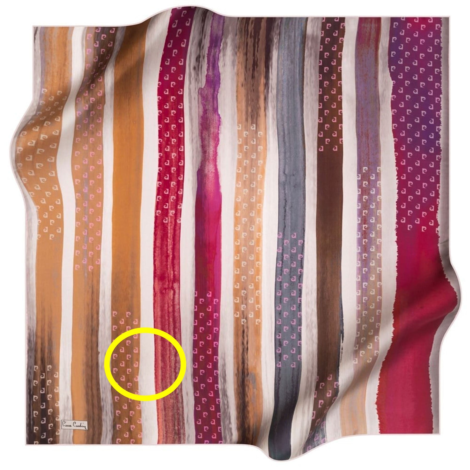 Pierre Cardin Hafif Defolu İpek Eşarp - 8248438-991 - Tivil - D291