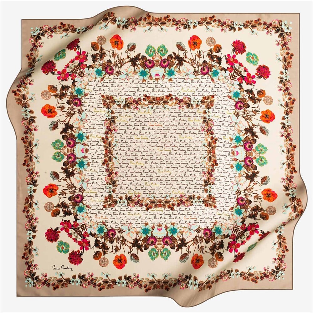 Pierre Cardin İpek Eşarp - 2019 İlkbahar-Yaz - 7777438-931 - Tivil