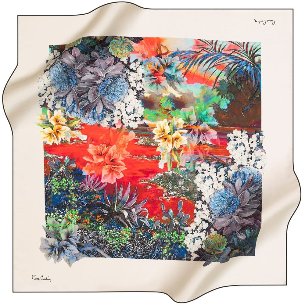 Pierre Cardin Silk Scarf - 2021 Spring-Summer - 8279438-911 - Twill