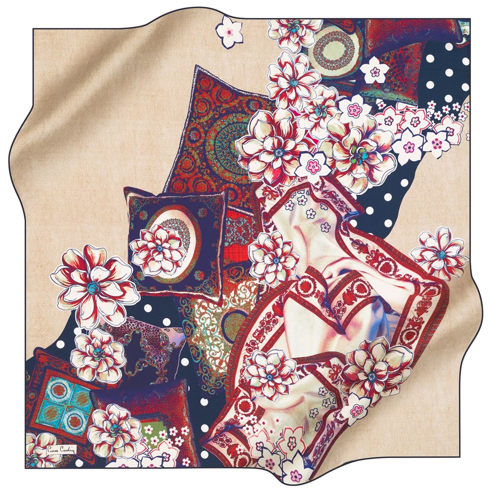Pierre Cardin Silk Scarf - 2021 Spring-Summer - 8209438-921 - Twill