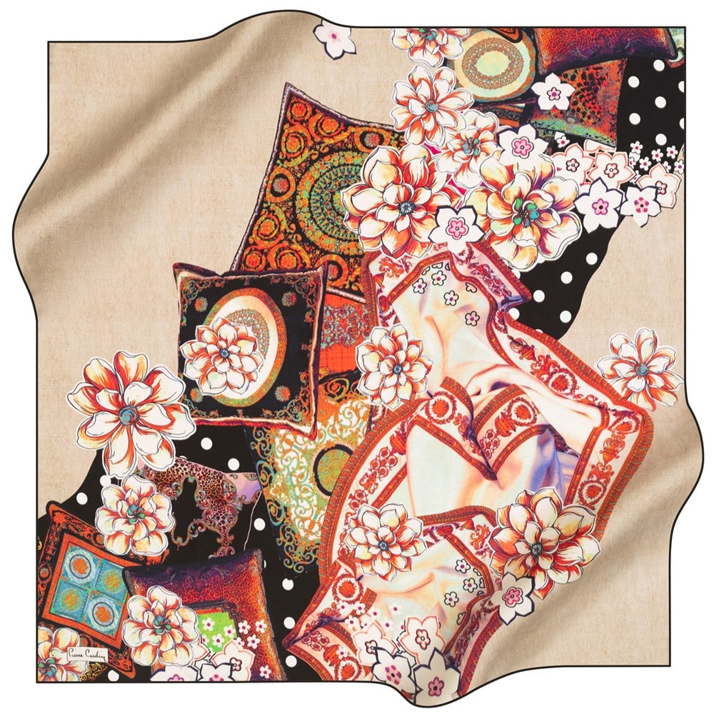 Pierre Cardin Silk Scarf - 2021 Spring-Summer - 8209230-313 - Satin