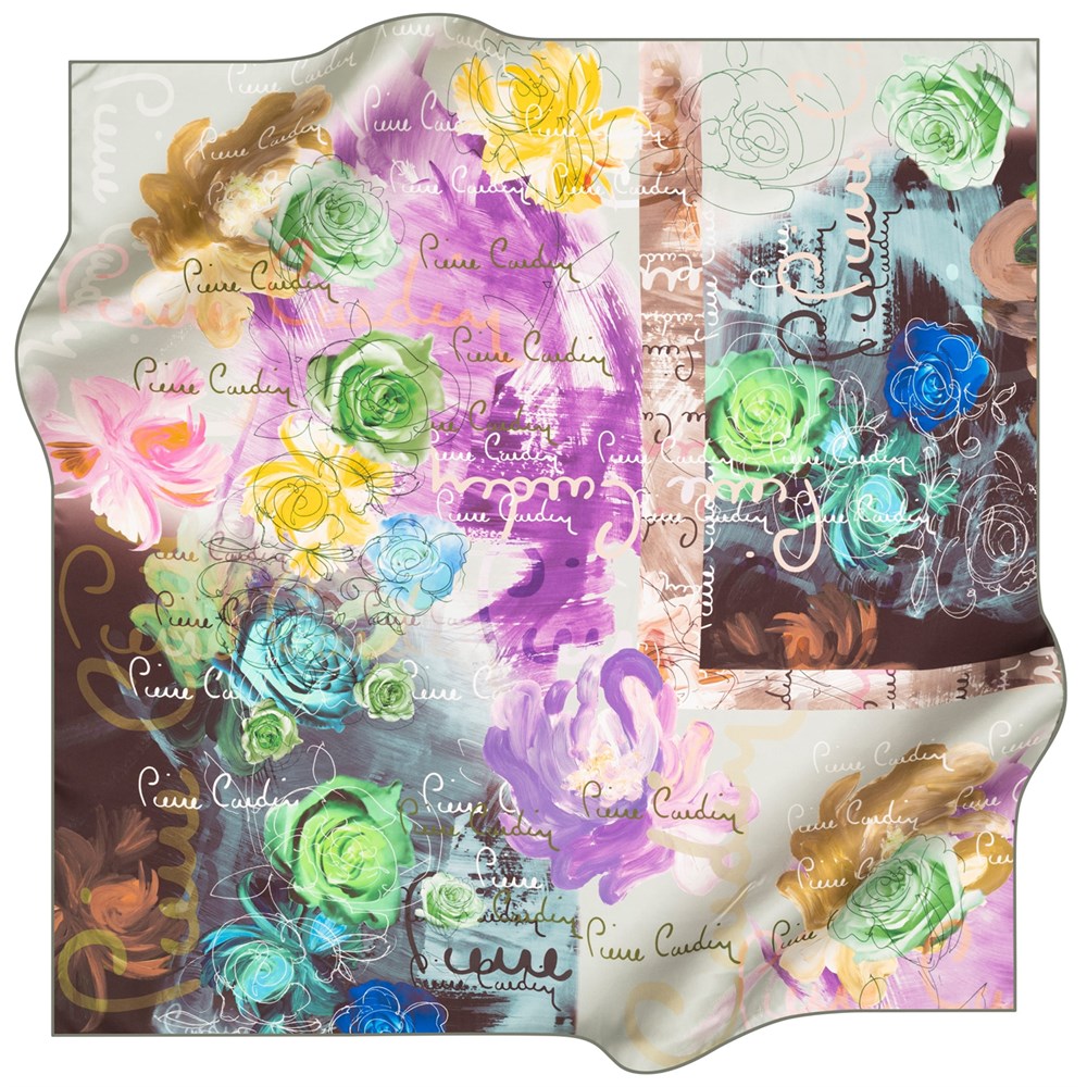 Pierre Cardin Silk Scarf - 2021 Spring-Summer - 8284438-951 - Twill
