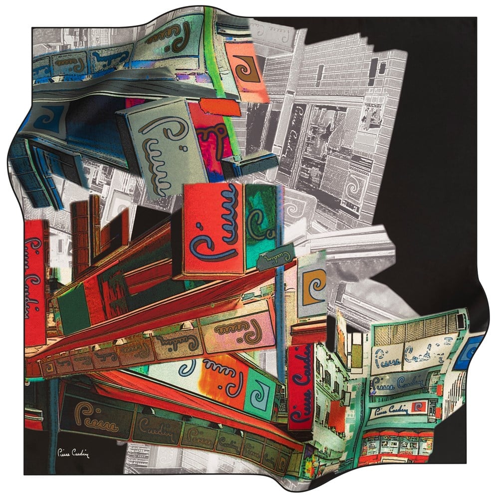 Pierre Cardin Silk Scarf - 2021 Spring-Summer - 8221438-913 - Twill