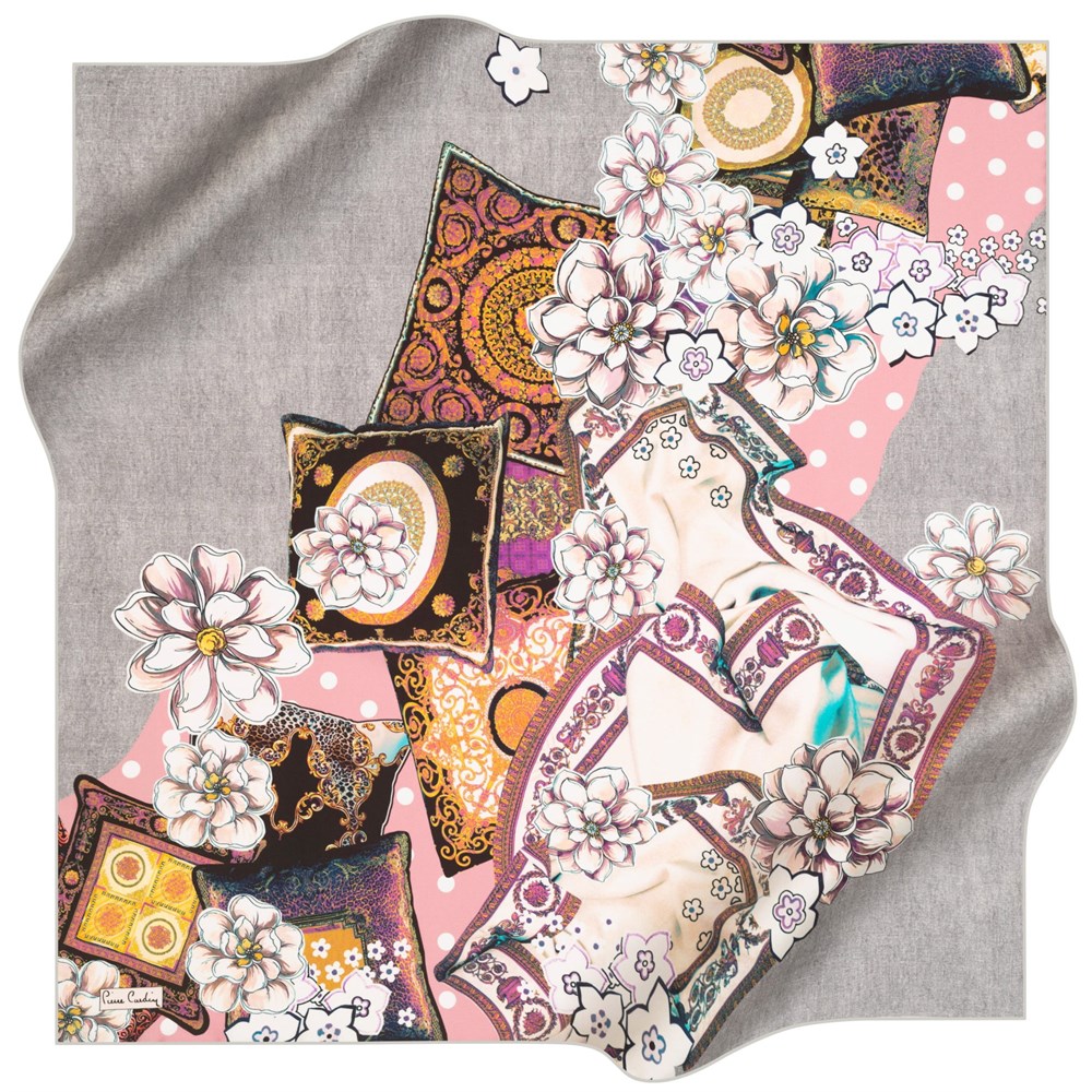 Pierre Cardin Silk Scarf - 2021 Spring-Summer - 8209230-351 - Satin