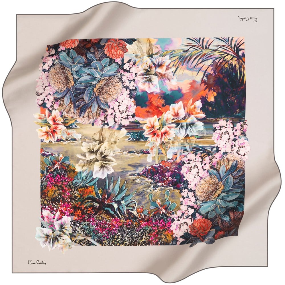 Pierre Cardin Silk Scarf - 2021 Spring-Summer - 8279230-372 - Satin