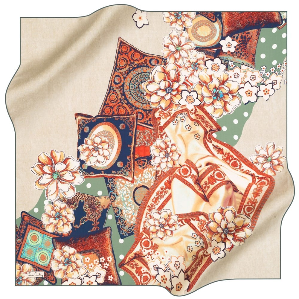 Pierre Cardin Silk Scarf - 2021 Spring-Summer - 8209438-972 - Twill