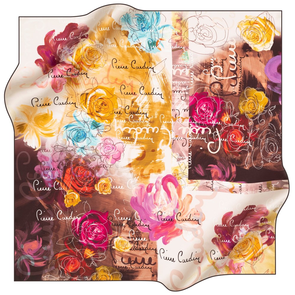 Pierre Cardin Silk Scarf - 2021 Spring-Summer - 8284230-342 - Satin