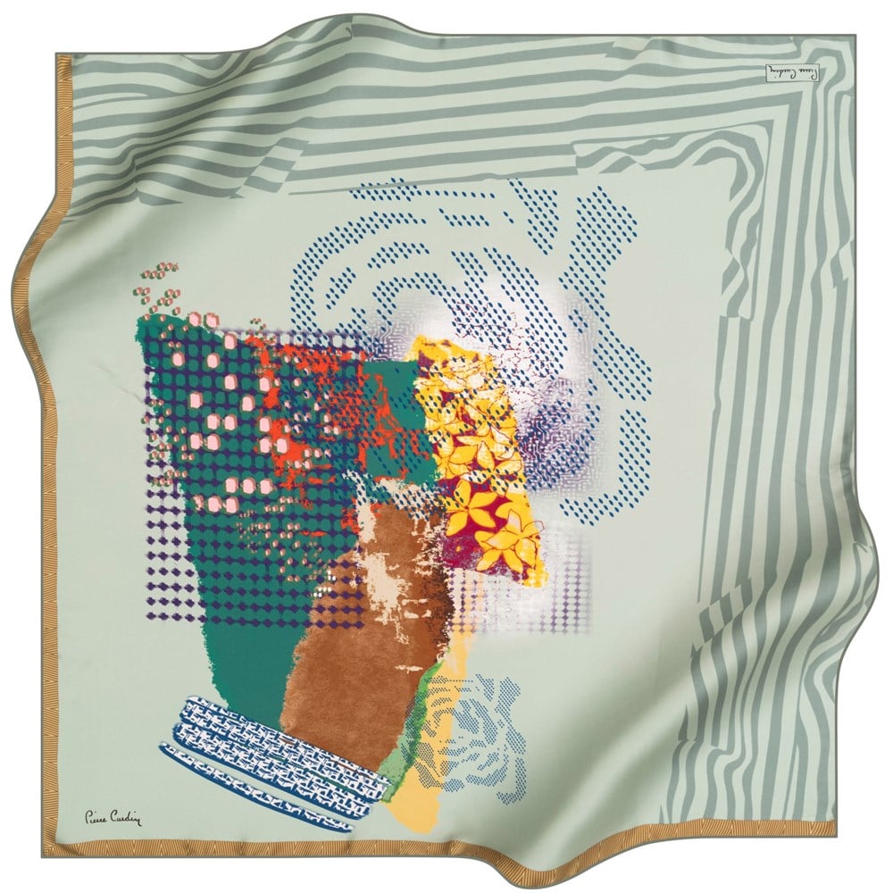 Pierre Cardin Silk Scarf - 2021 Spring-Summer - 8275230-351 - Satin