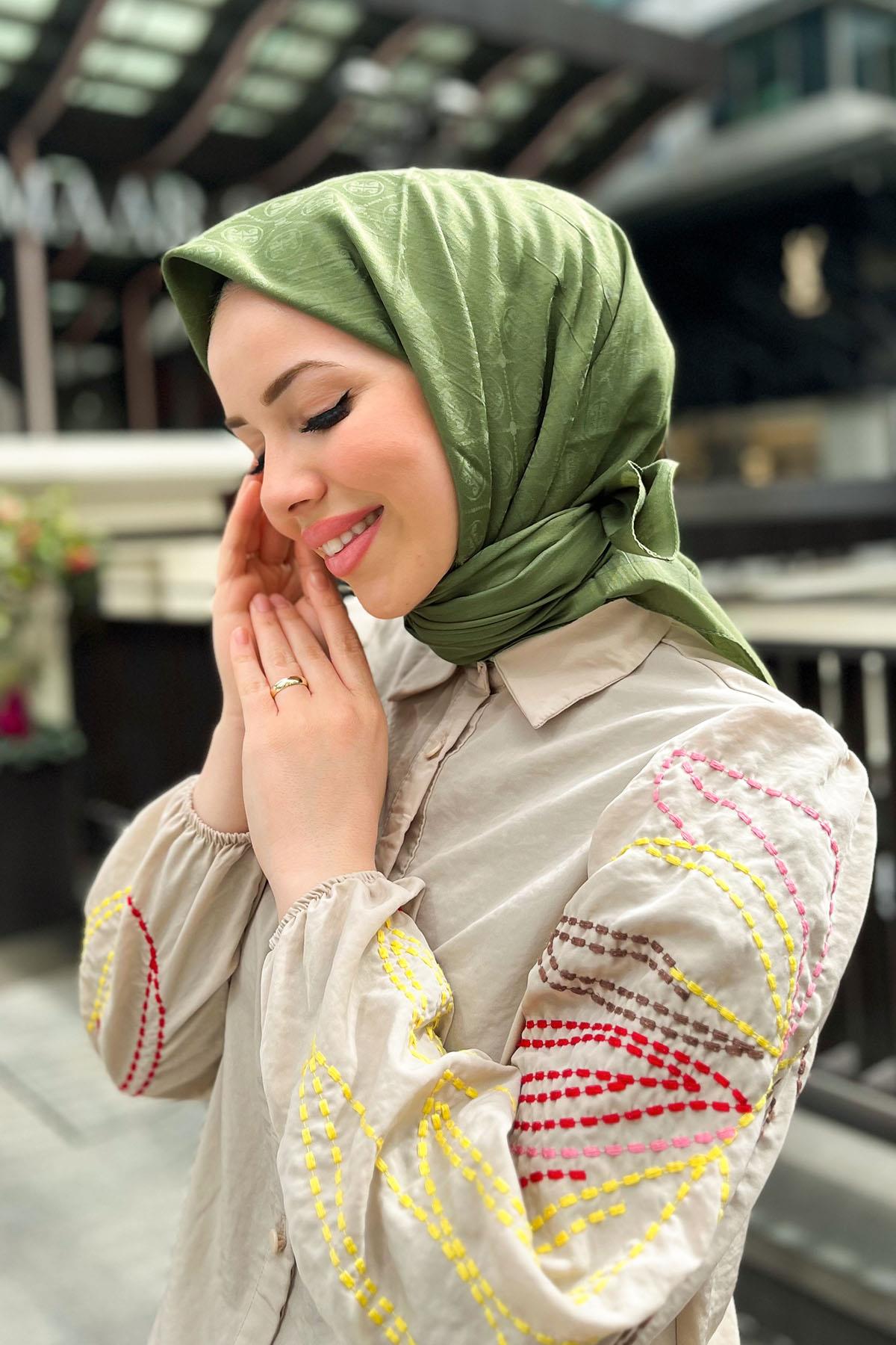 Pierre Cardin Koton Eşarp - 1030400-951 - Yeşil