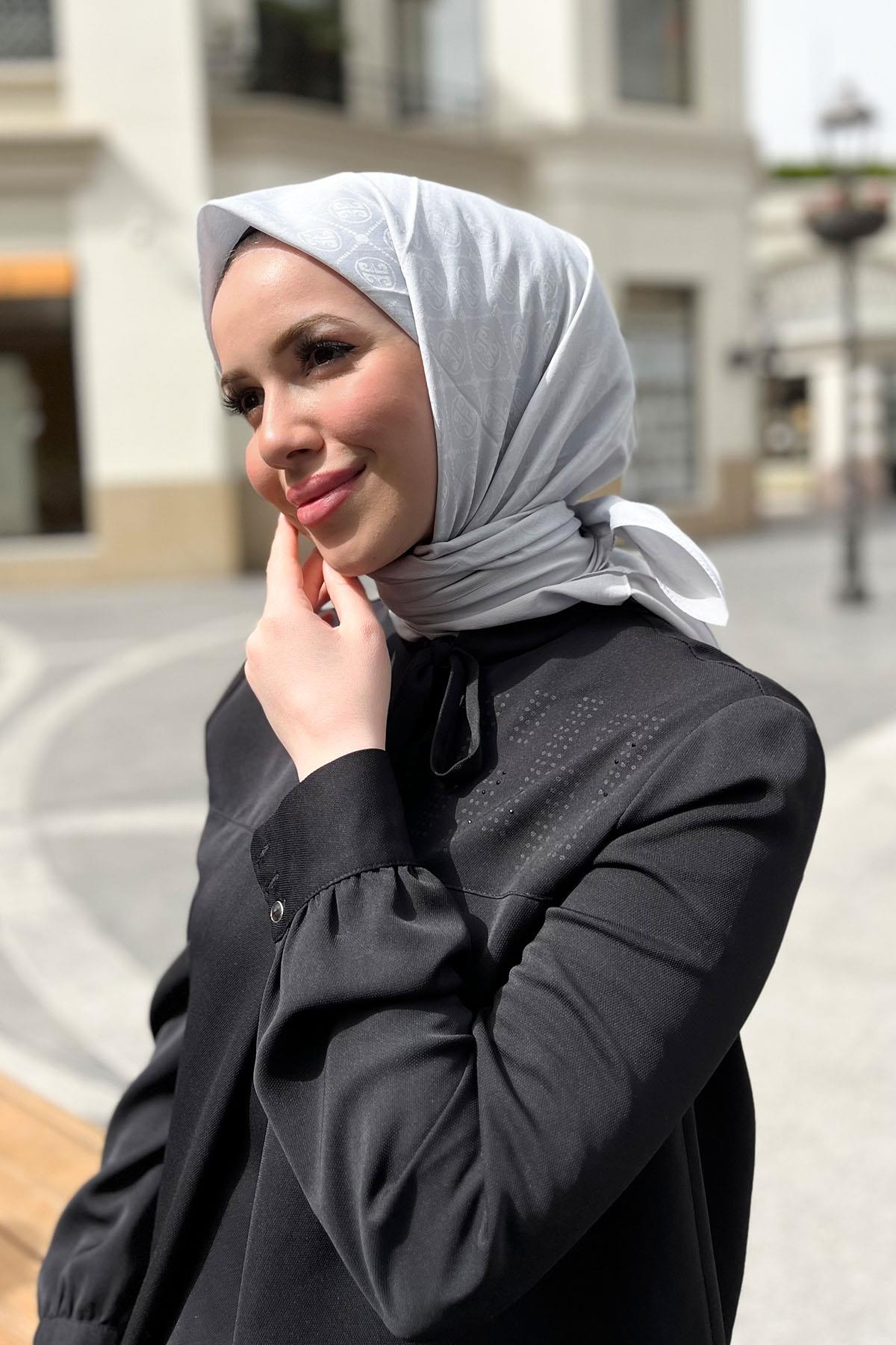 Pierre Cardin Koton Eşarp - 1030400-971 - Açık Gri