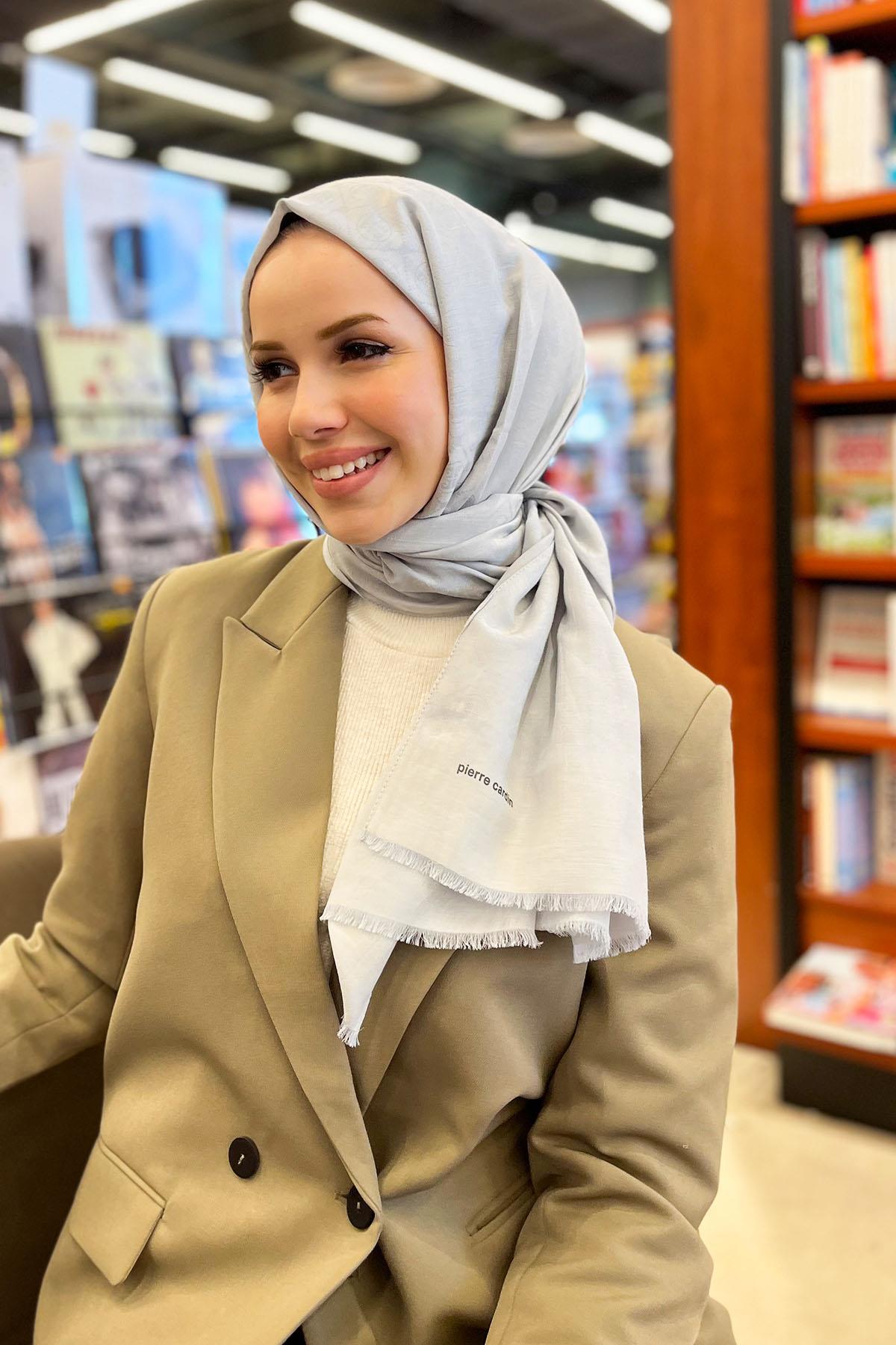 Pierre Cardin Şal - 1030300-971 - Açık Gri