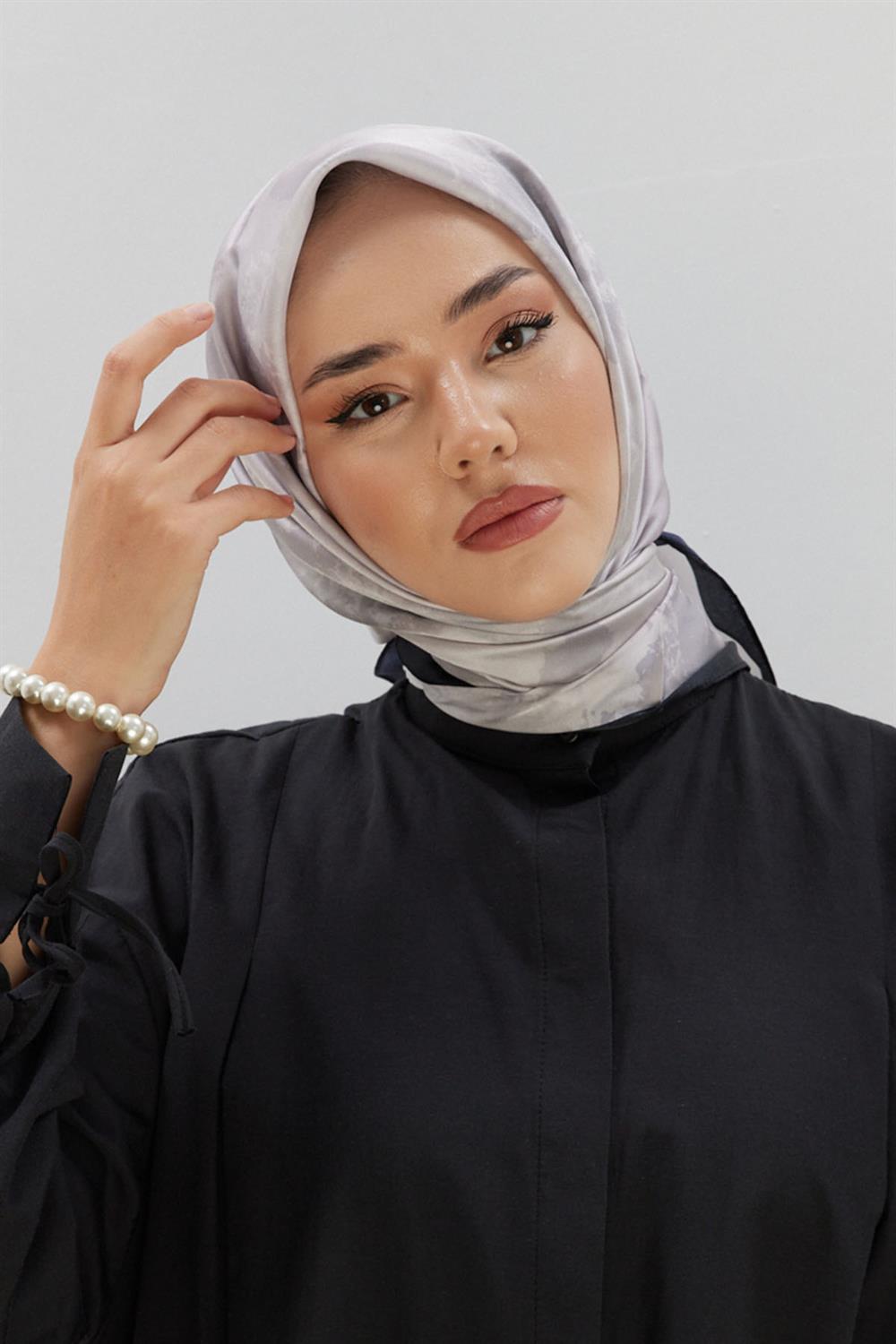 Silk Home Shiny Eşarp - SE75002-37 - Gri