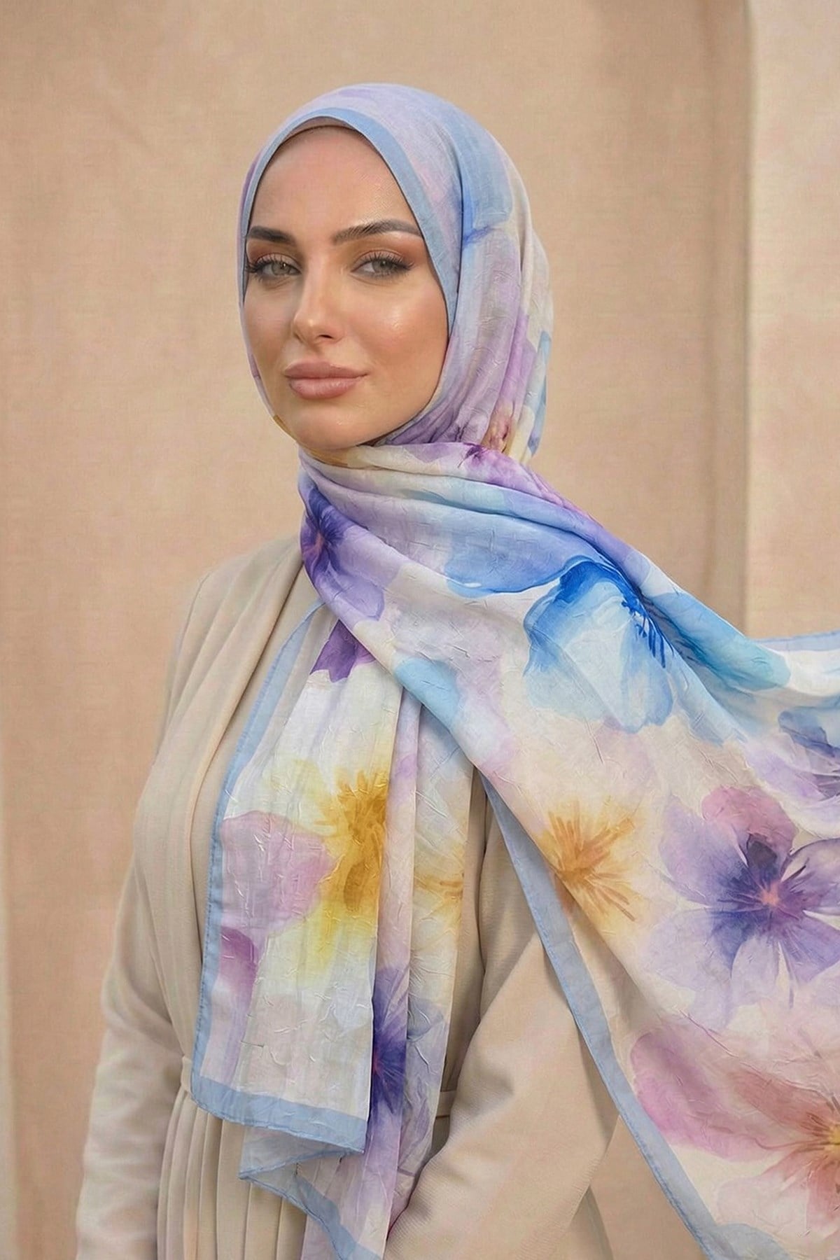 Sultan Desenli Bambu Kraş Şal - Aylin Modeli - DK03-11