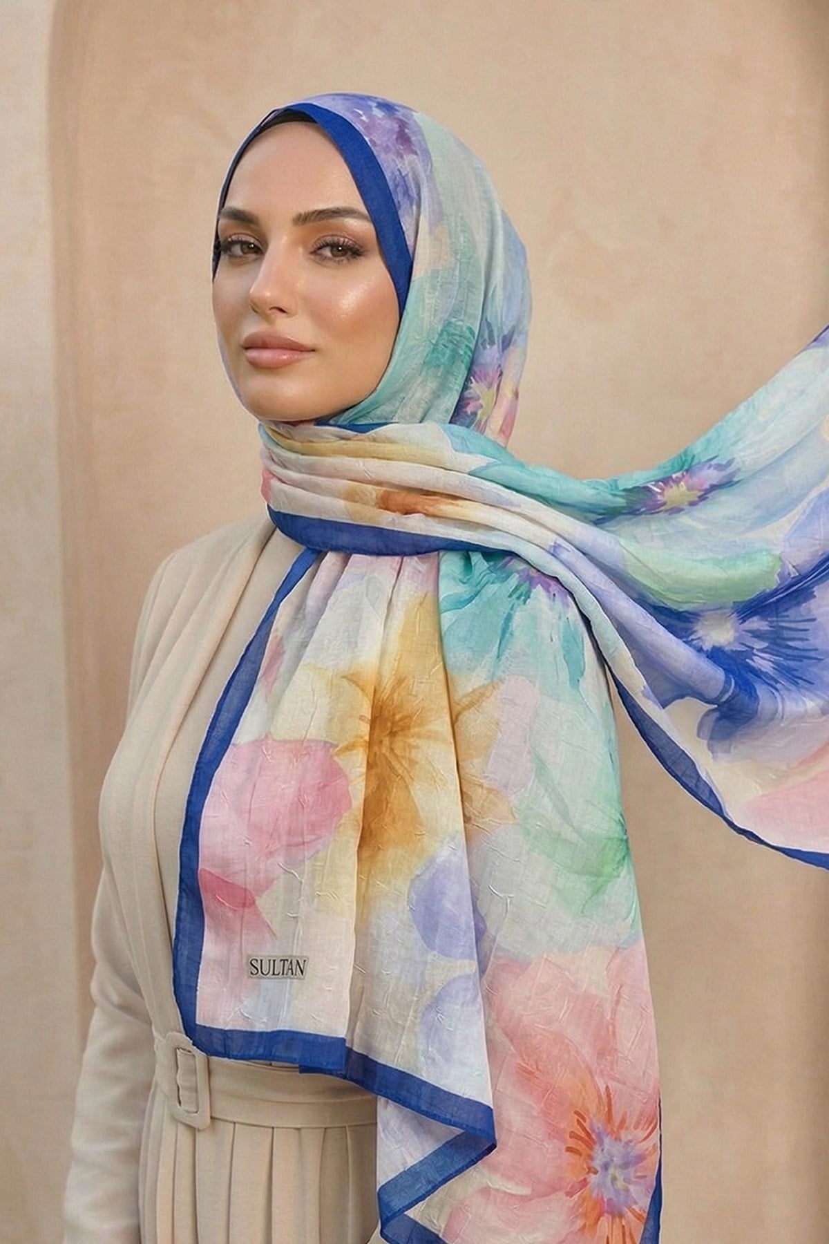 Sultan Desenli Bambu Kraş Şal - Aylin Modeli - DK03-12